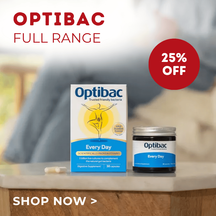 Optibac, full range, 25% off. Shop now.